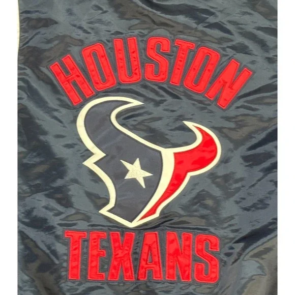 Starter G-III NFL Houston Texans Satin Bomber Jacket‎ Size Large - Picture 8 of 11
